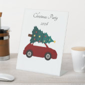 KERSTFEESTJE RECLAMEBORD MET VOETSTUK (Insitu)