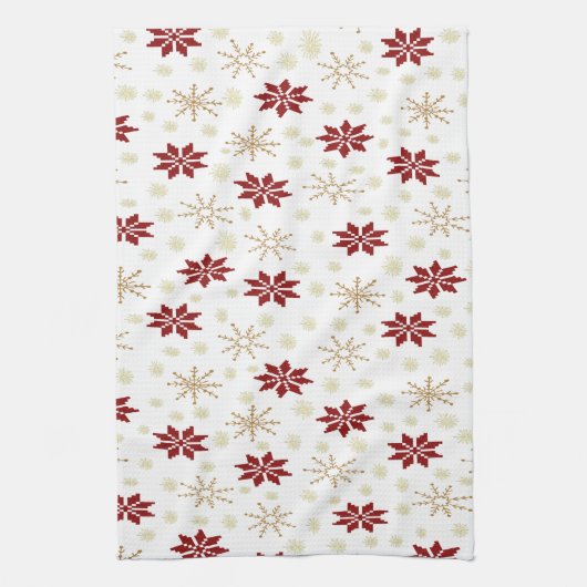 kerstfeestje theedoek (Verticaal)