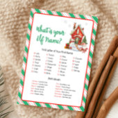 Kerstfeestje Wat is Elfennaam Spel Feestdagenkaart