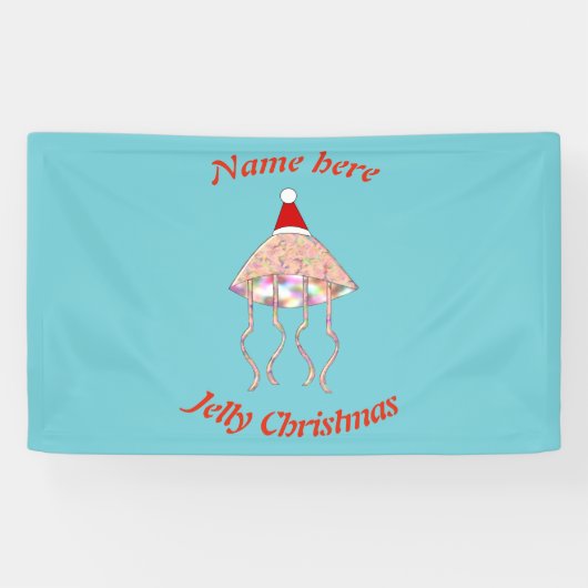 kerstfeestjellyfish aangepaste banner (Horizontaal)