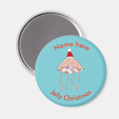 kerstfeestjellyfish Custom Magnet (Voorkant / Achterkant)
