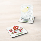 kerstfeestjes bier onderzetter (Rechterzijde)