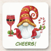 kerstfeestjes bier onderzetter (Voorkant)
