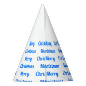 kerstfeestjes blauw kerstfeest feesthoedjes (Achterkant)