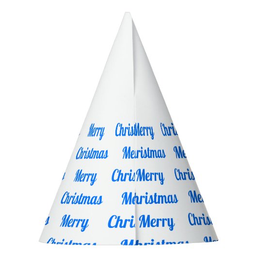 kerstfeestjes blauw kerstfeest feesthoedjes (Achterkant)