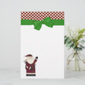 kerstfeestjes briefpapier (Staand voorkant)