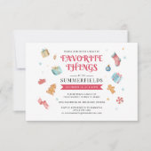 kerstfeestjes cadeautje kaart (Voorkant)