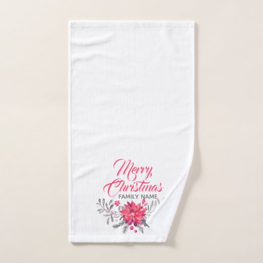 kerstfeestjes en prettige kerstfeestdagen bad handdoek (Handdoek)