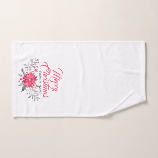 kerstfeestjes en prettige kerstfeestdagen bad handdoek (Handdoek)