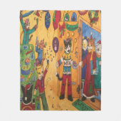 kerstfeestjes fleece deken (Voorkant)