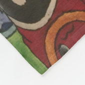 kerstfeestjes fleece deken (Hoek)