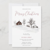 Kerstfeestjes, gezelschap/familie, prettige kerst kaart (Voorkant)