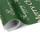 kerstfeestjes (goud) cadeaupapier (Rol Hoek)