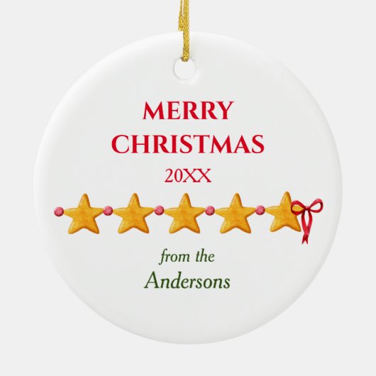 kerstfeestjes keramisch ornament (Achterkant)