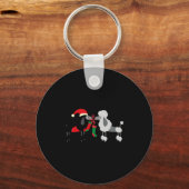 Kerstfeestjes kerstfeestdagen sleutelhanger (Voorkant)