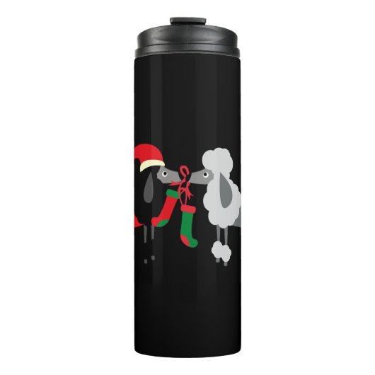 Kerstfeestjes kerstfeestdagen thermosbeker (Voorkant)