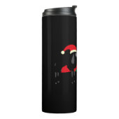 Kerstfeestjes kerstfeestdagen thermosbeker (Gedraaid links)