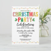 kerstfeestjes met Feestdagen Kaart (Staand voorkant)