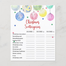 kerstfeestjes met gamekaart flyer