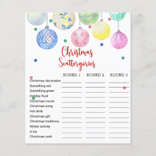 kerstfeestjes met gamekaart flyer