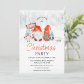kerstfeestjes met jongen en meisje kaart (Staand voorkant)