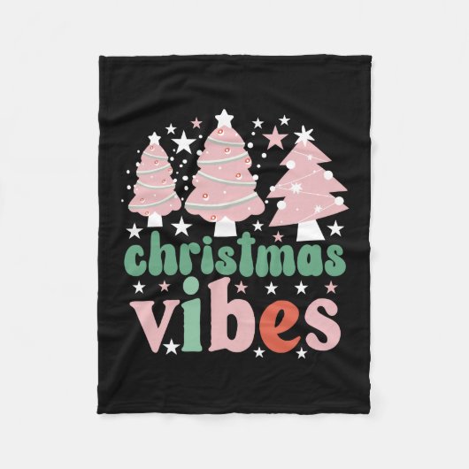 Kerstfeestjes met kerstcadeaus fleece deken (Voorkant)