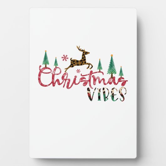 Kerstfeestjes met kerstcadeaus fotoplaat (voorkant)