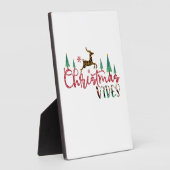 Kerstfeestjes met kerstcadeaus fotoplaat (Zijkant)