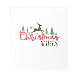 Kerstfeestjes met kerstcadeaus notitieblok