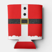 kerstfeestjes met kerstcadeautjes voor kerstmis blikjeskoeler (Achterkant)