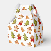 kerstfeestjes met koekjessnoekjes behandelen patro bedankdoosjes (Achterkant)