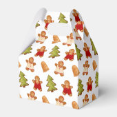 kerstfeestjes met koekjessnoekjes behandelen patro bedankdoosjes (Voorkant Zijde)