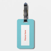 kerstfeestjes op maat bagagelabel (Achterkant verticaal)