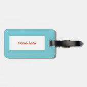 kerstfeestjes op maat bagagelabel (Achterkant horizontaal)