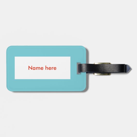 kerstfeestjes op maat bagagelabel (Achterkant horizontaal)