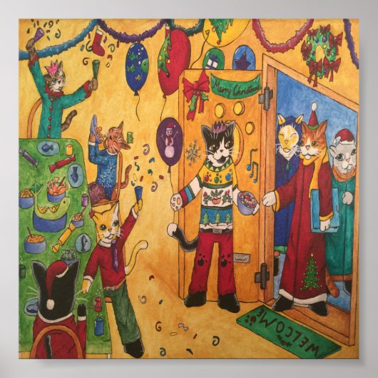 kerstfeestjes poster (Voorkant)