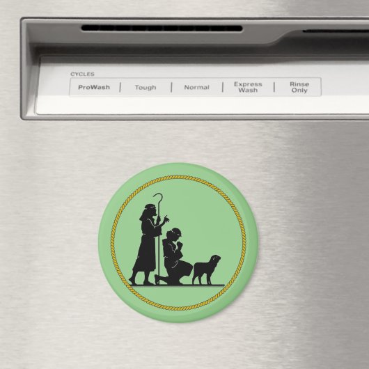 kerstfeestjes Silhouette Magneet (Insitu (Vaatwasser))