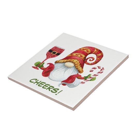 kerstfeestjes tegeltje (Zijkant)