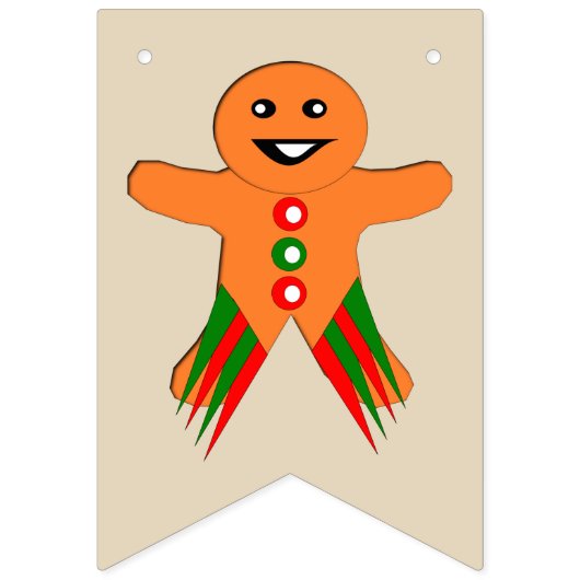 kerstfeestjes voor de keizerbroodman die vlaggen b vlaggetjes (Tweede vlag)