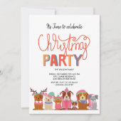 Kerstfeestjes voor juffelhonden kaart (Voorkant)