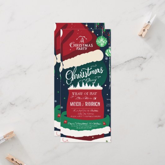 Kerstfeestkaart (Voorkant / Achterkant in situ)