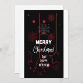 kerstfeestkaart feestdagenkaart (Voorkant / Achterkant)