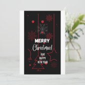 kerstfeestkaart feestdagenkaart (Staand voorkant)