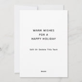 kerstfeestkaart feestdagenkaart (Achterkant)