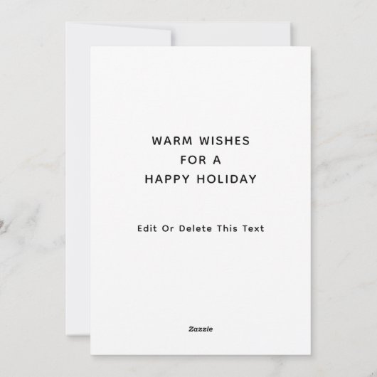 kerstfeestkaart feestdagenkaart (Achterkant)