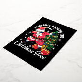 kerstfeestkaart folie uitnodiging (Gedraaid)