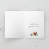  kerstfeestkaart in Floral Kaart (Binnen)