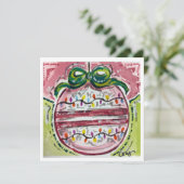 kerstfeestkaart kaart (Staand voorkant)