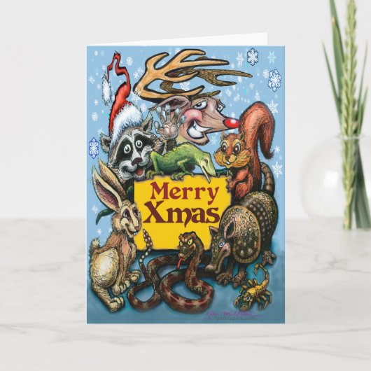 Kerstfeestkaart Kaart (Voorkant)