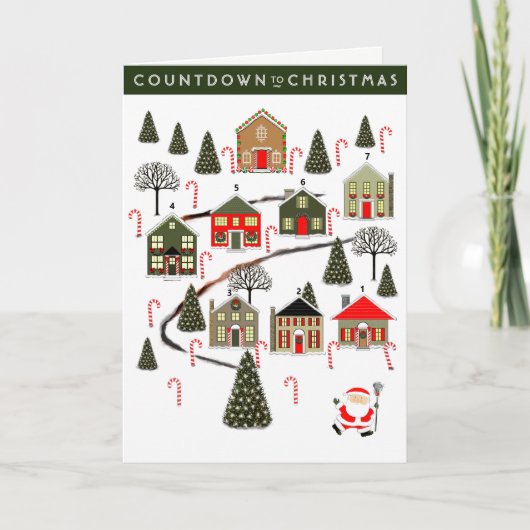 kerstfeestkaart lacrosse feestdagen kaart (Voorkant)